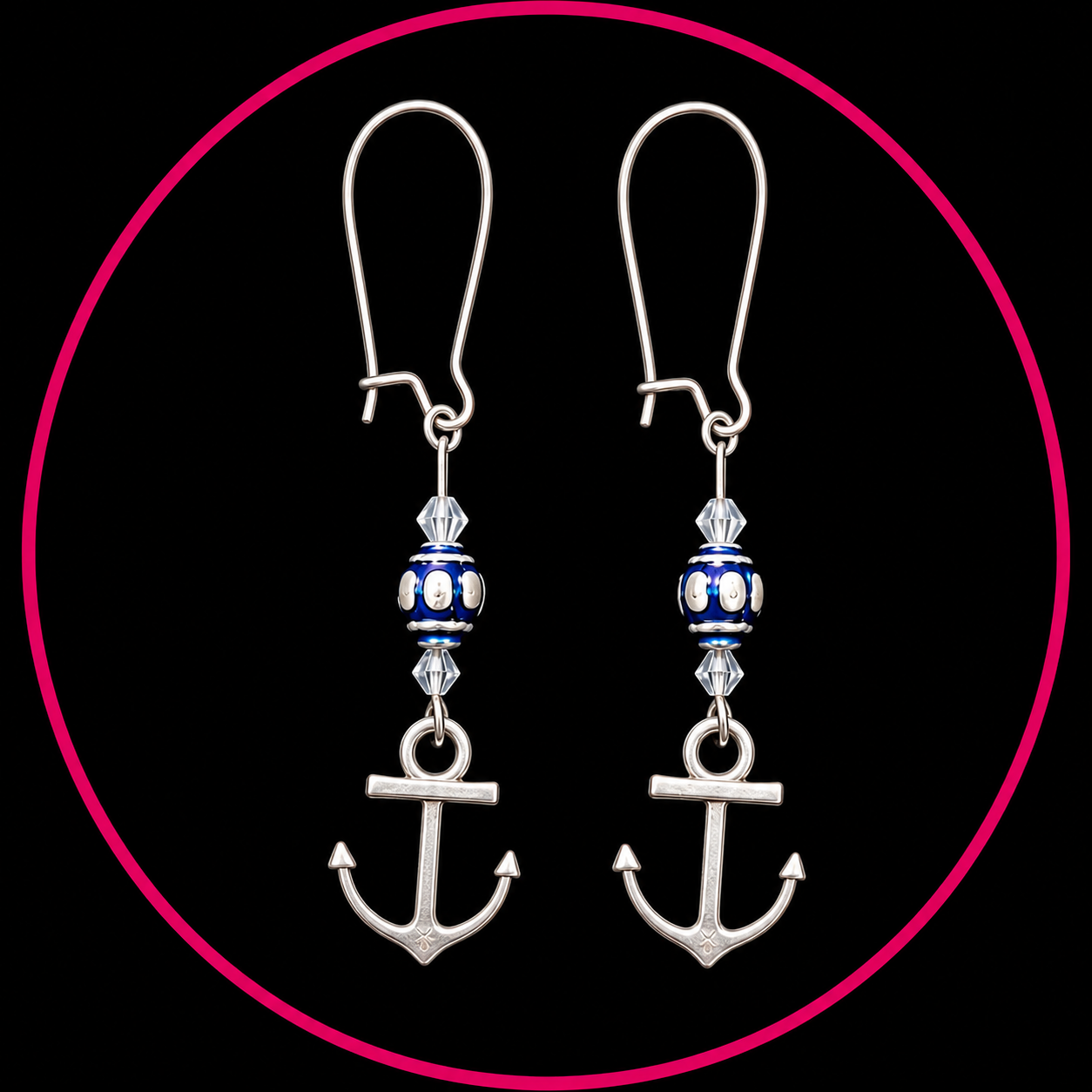 Nautical Elegance Anchor Earrings