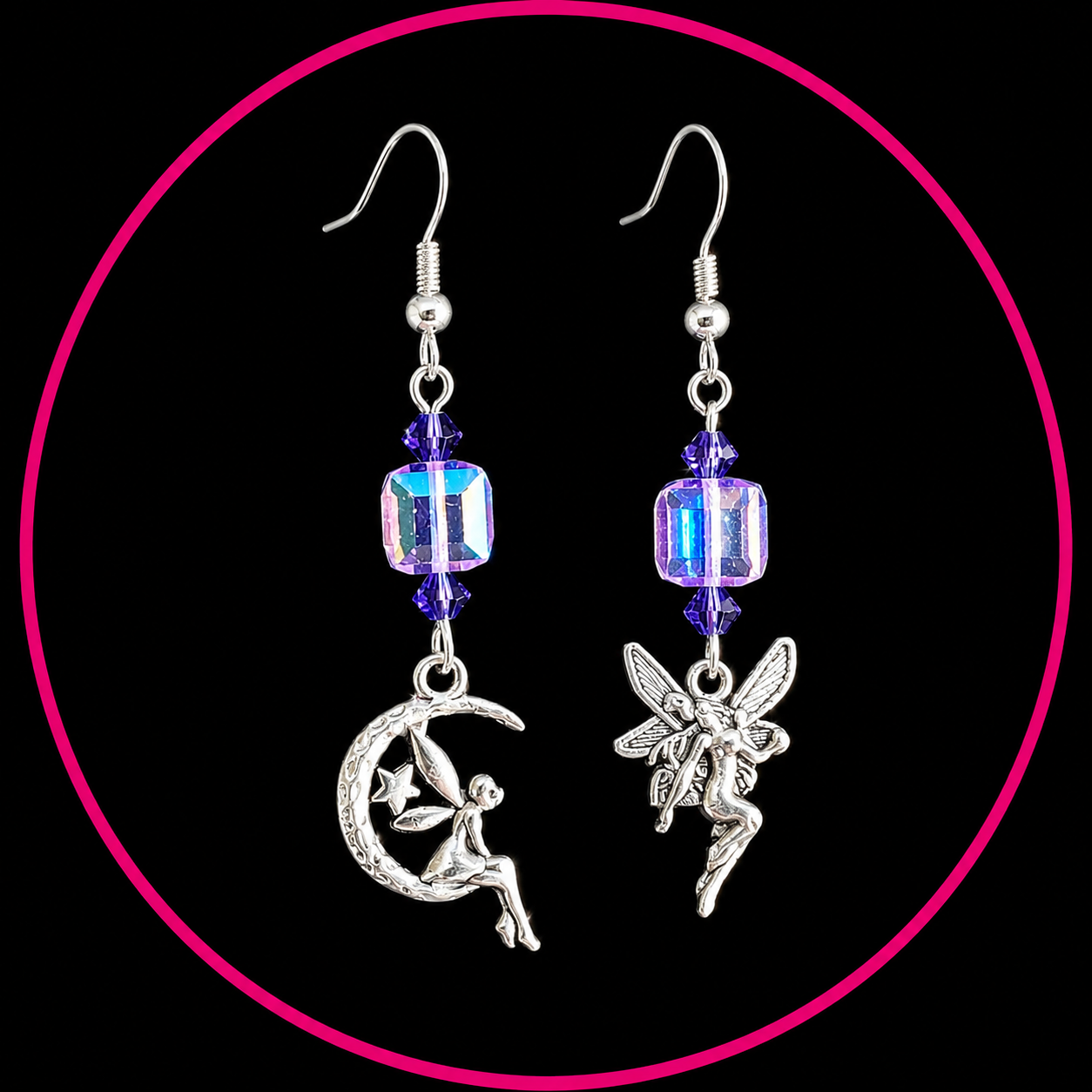 Fairy Dreams Moon & Fairy Earrings