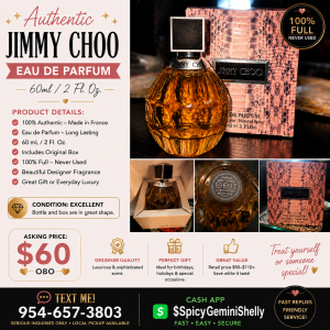 Authentic Jimmy Choo Eau de Parfum – 60 mL / 2 Fl. Oz.