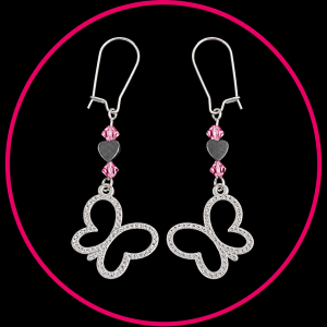 Pink & Black Butterflies