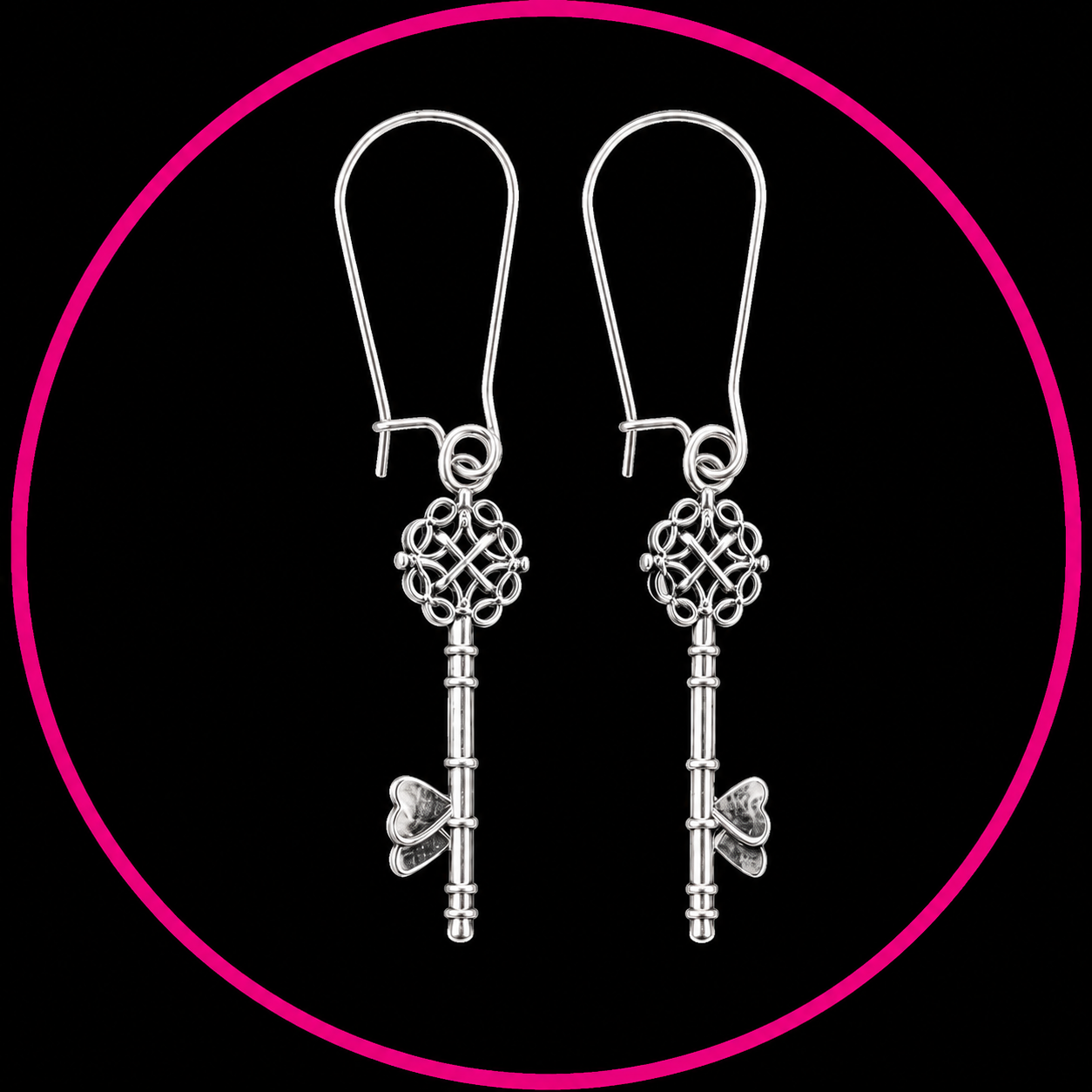 Vintage Skeleton Key Earrings