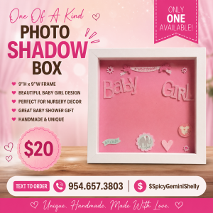 Baby Girl Photo Shadow Box