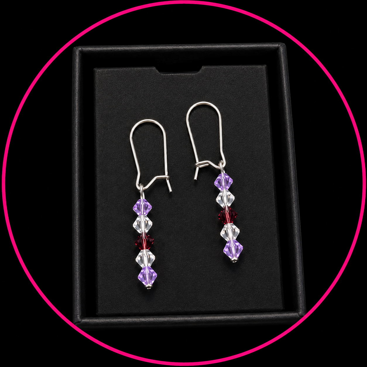Lilac & Amethyst Earrings
