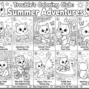 Trouble's Coloring Club: Summer Adventures