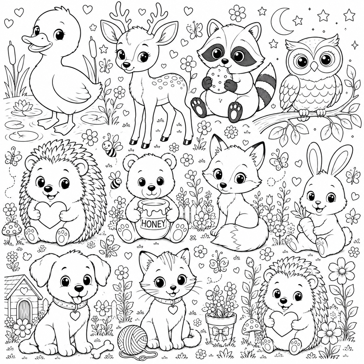 Trouble's Coloring Club: Animal Friends