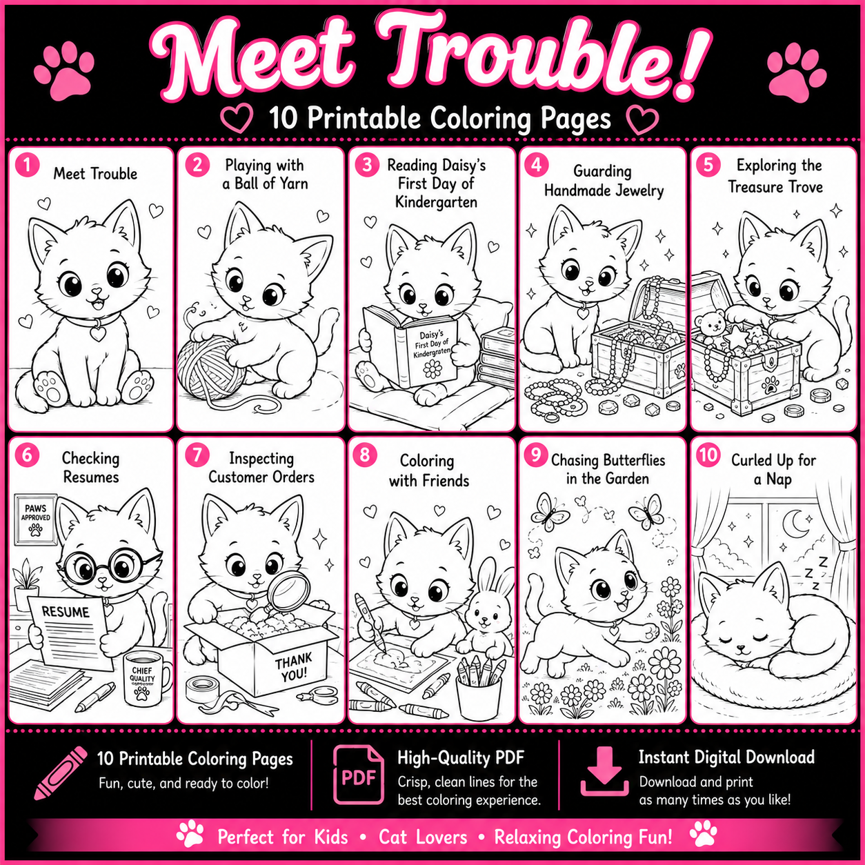 Trouble's Coloring Club: Meet Trouble