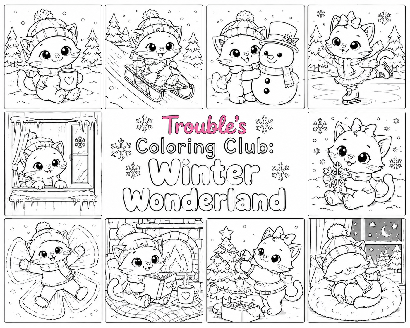 Trouble's Coloring Club: Winter Wonderland