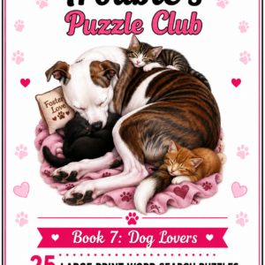 Book 7: Dog Lovers – Large Print Word Search